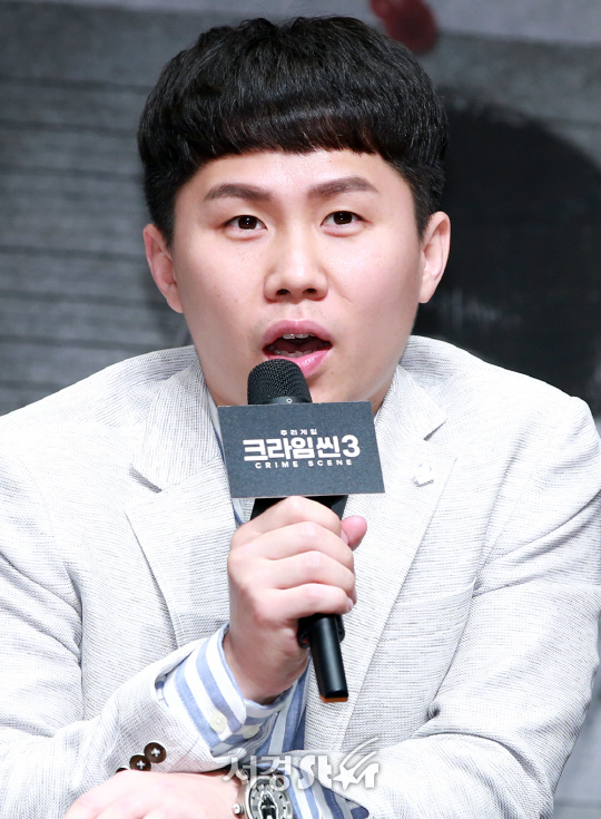 개그맨 양세형이 21일 오후 서울 마포구 JTBC 사옥 JTBC 홀에서 열린 JTBC ‘크라임씬3’ 제작발표회에 참석해 인터뷰 답변을 하고 있다.
