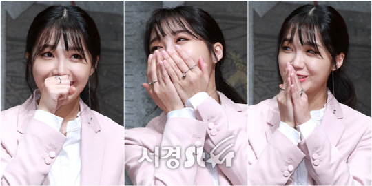 에이핑크 정은지가 21일 오후 서울 마포구 JTBC 사옥 JTBC 홀에서 열린 JTBC ‘크라임씬3’ 제작발표회에 참석해 인터뷰를 하고 있다.