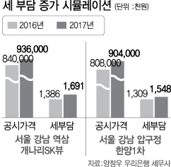 [2017년 공동·개별주택 공시가격]부산·서울 강남·서초구 상승률 10%대...稅부담도 껑충