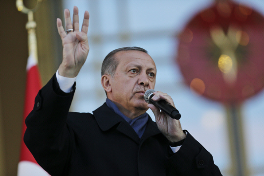 레제프 타이이프 에르도안 터키 대통령 /앙카라=AP연합뉴스