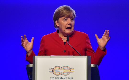 앙겔라 메르켈 독일 총리 /베를린=AFP연합뉴스