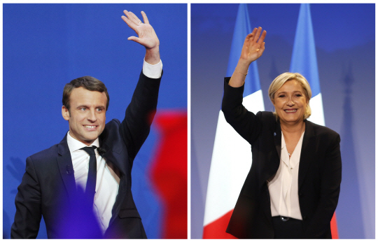 프랑스 대선 마지막 여론조사, 중도 성향 마크롱 압승 전망