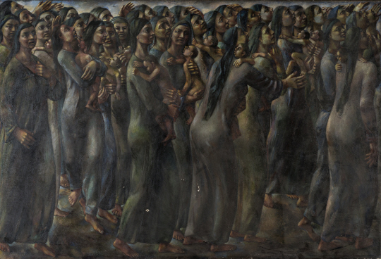 라팁 싯디크의 1940년대초 작품 ‘어머니들-평화의 행진’, 카이로이집트근대미술관 소장 /사진제공=국립현대미술관