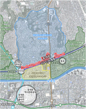 지구단위계획이 다시 수립된 서울 동대문구 창신동, 숭인동 위치도.  /사진제공=서울시