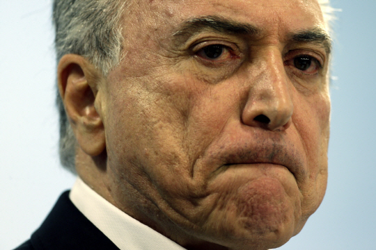 미셰우 테메르 브라질 대통령 /브라질리아=EPA연합뉴스