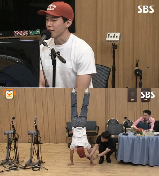 ‘컬투쇼’ 김무열, 깜놀할 개인기 ‘물구나무’서서 ‘다행이다’ 열창