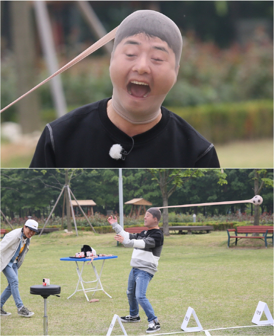 ‘1박 2일’ 김준호, '뭉개진 얼굴 + 크게 벌린 입' 심해 생물체st 충격 비주얼 공개