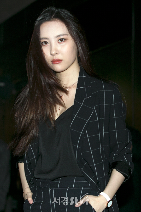 가수 선미가 31일 오후 서울 강남구 한 스튜디오에서 열린 모 주얼리 브랜드 2017 프레스 프레젠테이션 개최 기념 포토행사에 참석해 포즈를 취하고 있다.