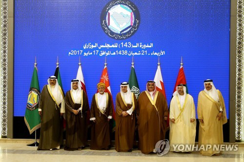 올해 5월 걸프협력회의 (Gulf Cooperation Council·GCC) 정상회의에 모인 걸프지역의 군주들./연합뉴스