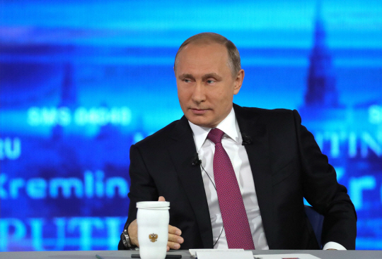 블라디미르 푸틴 러시아 대통령/모스크바=AFP연합뉴스