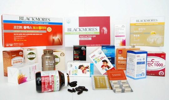 노바렉스가 만든 건강기능식품 제품들.