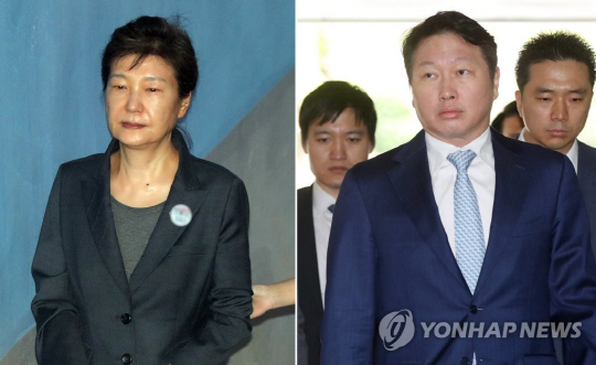 최태원 SK 회장, “박근혜 전 대통령이 출연 금액 물어봐…가석방 문제는 말 못했다”