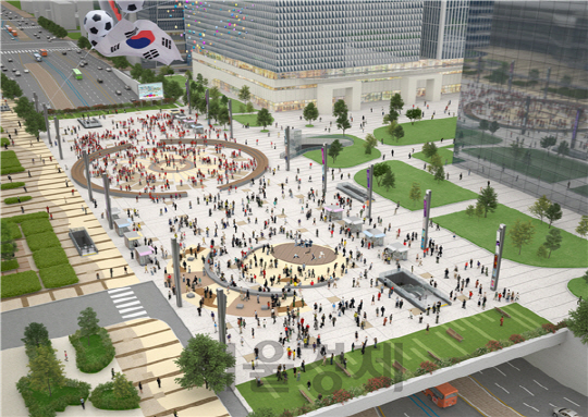 2023년 영동대로 일대에 거대 지하도시, 서울광장 2.5배 대형광장 생긴다
