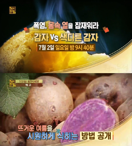 ‘천기누설’ 폭염에는 ‘감자’가 최고! 보라색 감자의 효능은?