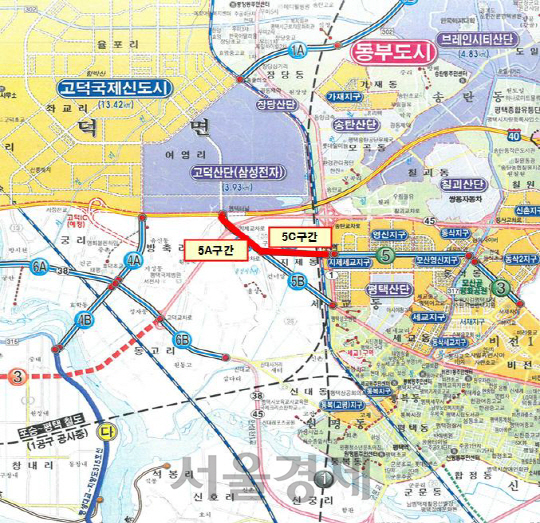 평택 지제역∼고덕산단(삼성전자) 간 1.8km 구간 개통