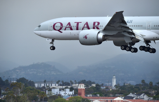 카타르 국적기인 카타르항공. AFP연합뉴스