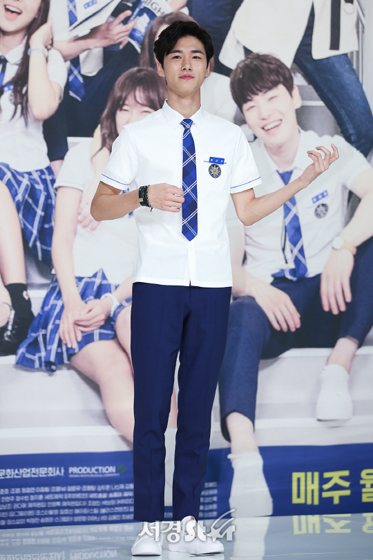 배우 서지훈이 11일 오후 서울 영등포구 타임스퀘어 아모리스홀에서 열린 KBS2 ‘학교 2017’ 제작발표회에 참석하고 있다.