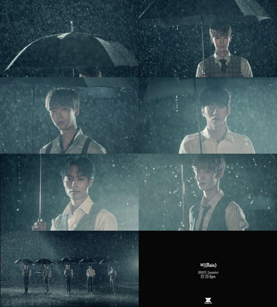 크나큰(KNK), 타이틀곡 '비' 단체 티저 공개…'빗속에서도 돋보이는 비율'