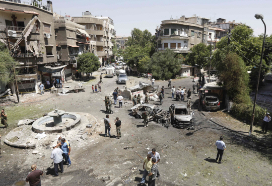 시리아 정부군이 장악한 수도 다마스쿠스. /AFP=연합뉴스