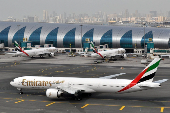 아랍에미리트(UAE)의 에미리트 항공사 비행기/두바이=AP연합뉴스