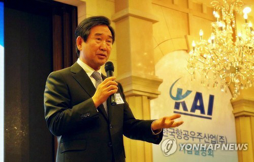 하성용 한국항공우주산업(KAI) 사장의 모습./연합뉴스