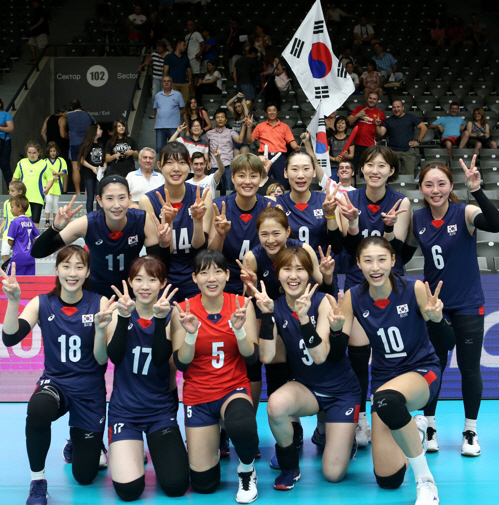 2017그랑프리세계여자배구대회 한국, 카자흐스탄에게 1세트 勝