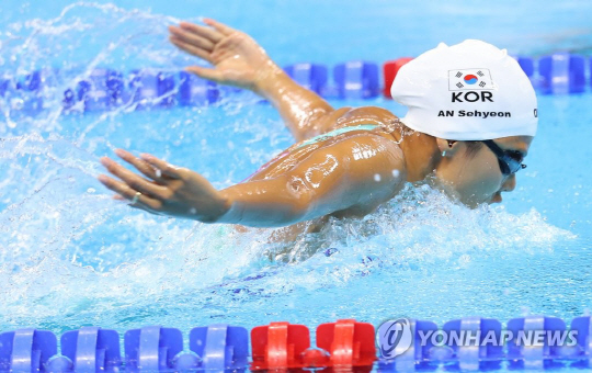 안세현, 접영 100m 결승서 세계 5위…한국 여자선수 최고 성적