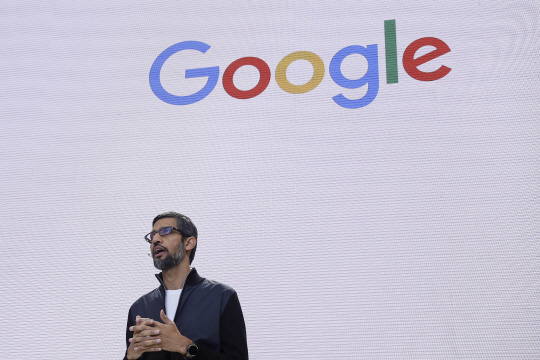 순다르 피차이 구글 최고경영자(CEO)/캘리포니아=AP연합뉴스