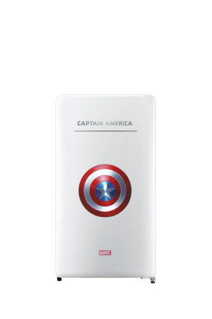 동부대우전자 마블 캐릭터 냉장고 캡틴아메리카