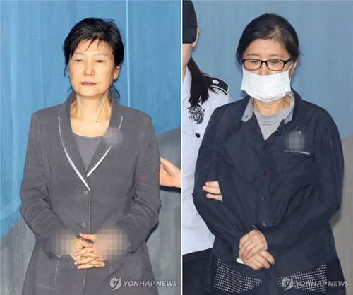 박근혜 전 대통령(왼쪽)과 최순실씨 /연합뉴스