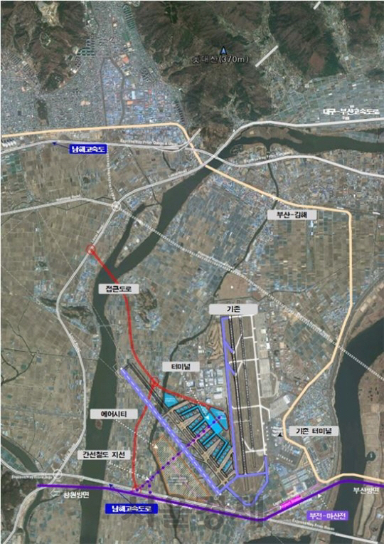 ◇김해신공항 계획도(안)  자료:국토교통부
