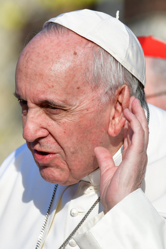 프란치스코 교황/카노사=AFP연합뉴스