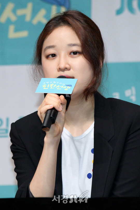 심나연PD가 11일 오후 서울 마포구 상암동 JTBC 빌딩 2층 JTBC홀에서 열린 웹드라마 ‘힙한 선생’ 제작발표회에 참석했다.