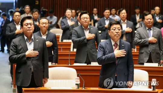 한국당, ‘한반도 전술핵 재배치’ 당론 채택 “비핵화 원칙 고수 무의미”