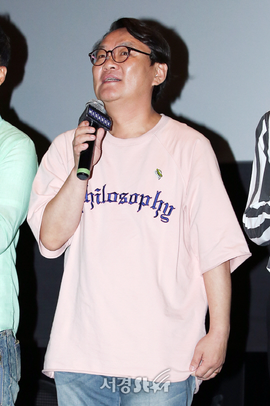 배우 차순배가 22일 오후 서울 강남구 메가박스 코엑스에서 열린 영화 ‘택시운전사(감독 장훈)’ 무대인사에 참석하고 있다.