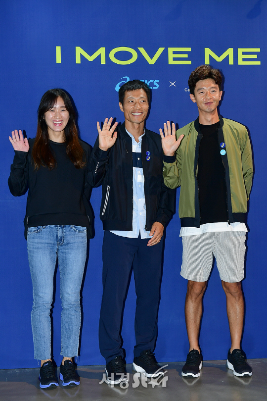 김성은-박칠성-김현섭, 육상 선수의 환한 미소