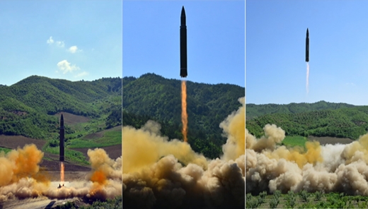북한 미사일 발사에 정부 '강력 규탄한다' 성명 발표