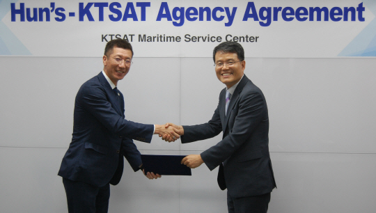 KT SAT, 日해상통신시장 진출…훈즈사와 파트너십 체결