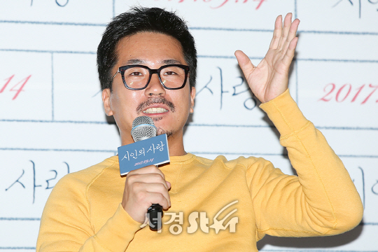 배우 양익준이 5일 오후 서울 용산구 CGV 용산아이파크몰에서 열린 영화 ‘시인의 사랑(감독 김양희)’ 언론시사회에 참석하고 있다. /사진=조은정 기자