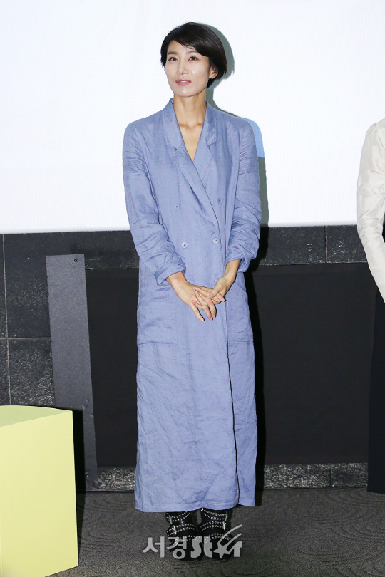 배우 김서형이 7일 오후 서울 마포구 KT&G 상상마당 시네마에서 열린 ‘제11회 대단한 단편영화제’에 참석하고 있다.
