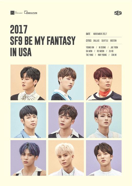 SF9, 미주 팬미팅 투어 개최…'본격 글로벌 행보'