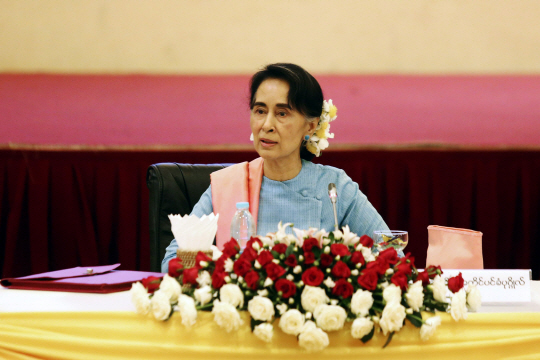 아웅산 수지 미얀마 국가자문역 /EPA연합뉴스