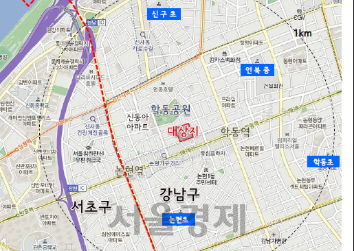 논현동 40번지 사업대상지/사진제공=서울시