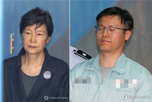 정호성 전 대통령 부속비서관이 박근혜 전 대통령의 속행공판 증인으로 출석했다./연합뉴스