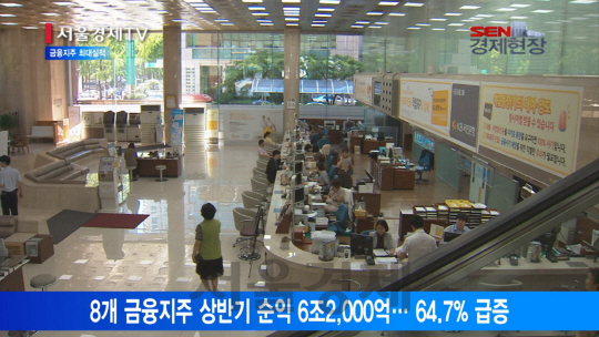 [서울경제TV] 금융지주 순익 4년만에 최대… 은행 의존 심화