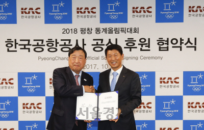 한국공항공사, 평창동계올림픽 공식 후원사 협약
