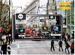증강현실을 이용한 모바일폰 광고와 마케팅의 한 장면  /사진제공=LG전자