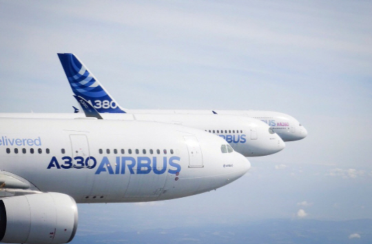 유럽 항공기 제조업체 ‘에어버스’의 A330/트위터 캡쳐