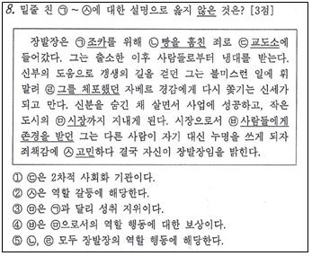 모의평가에서 문제 출제 오류 지적이 나온 실제 지문. /제공=종로학원