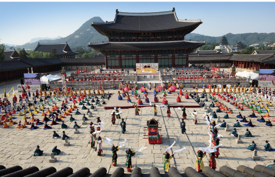 지난해 진행된 ‘대한민국 무형문화재대전’의 한국문화재재단 사업관 모습/사진제공=문화재청